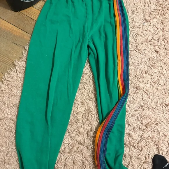 Aviator nation green striped sweatpants - Picture 5 of 5